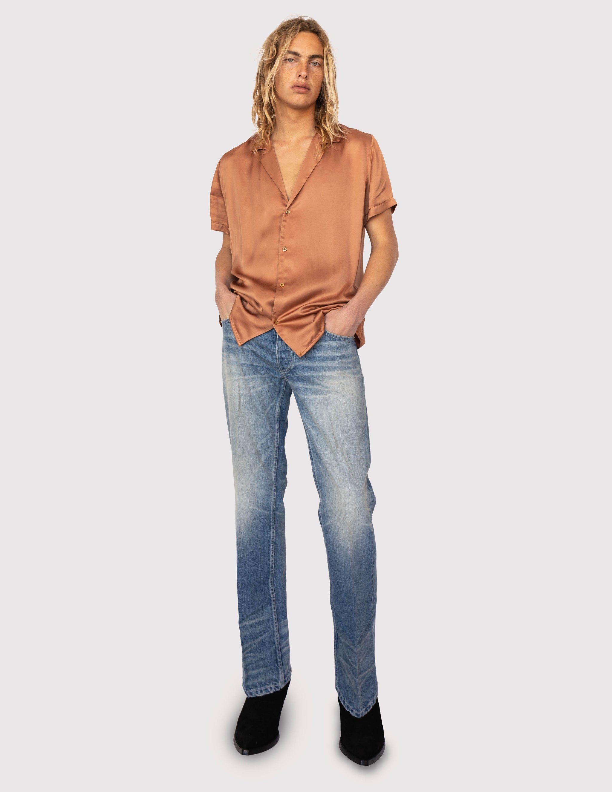【BOK PLACE】bl vintage beige washing semi boot cut denim pt TWEE Bo Boot Cut Denim Pants | Bootcut for Women | KOODING